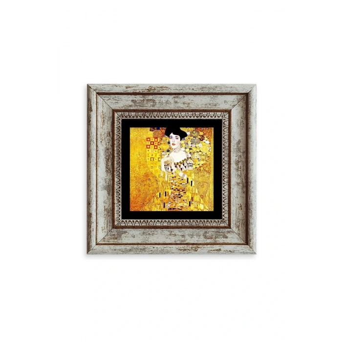Gustav Klimpt Çerçeveli Taş Tablo 20 cm