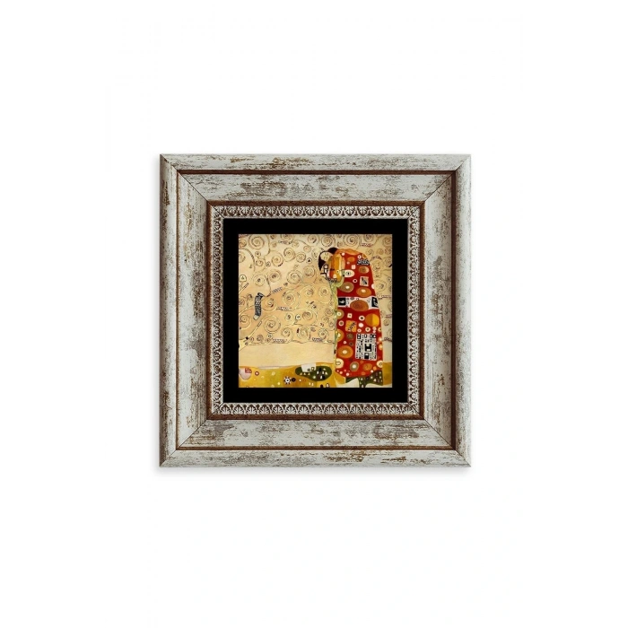 Gustav Klimpt Çerçeveli Taş Tablo 20 cm