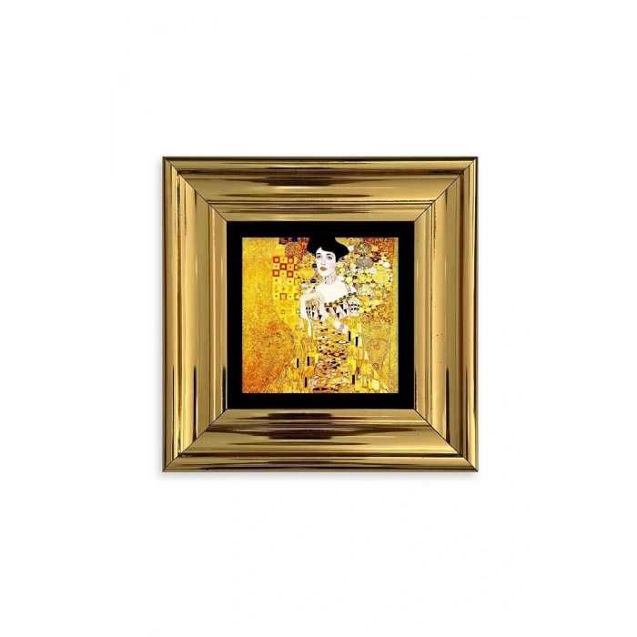 Gustav Klimpt Çerçeveli Taş Tablo 20 cm
