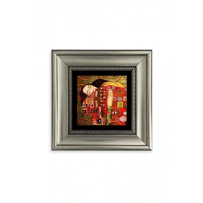Gustav Klimpt Çerçeveli Taş Tablo 20 cm