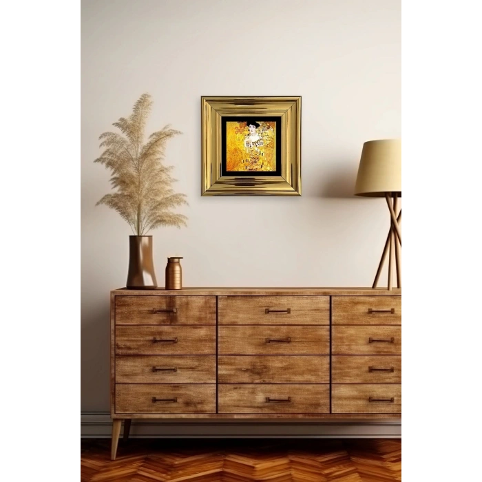 Gustav Klimpt Çerçeveli Taş Tablo 20 cm