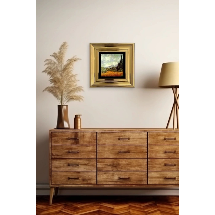 Gustav Klimpt Çerçeveli Taş Tablo 20 cm