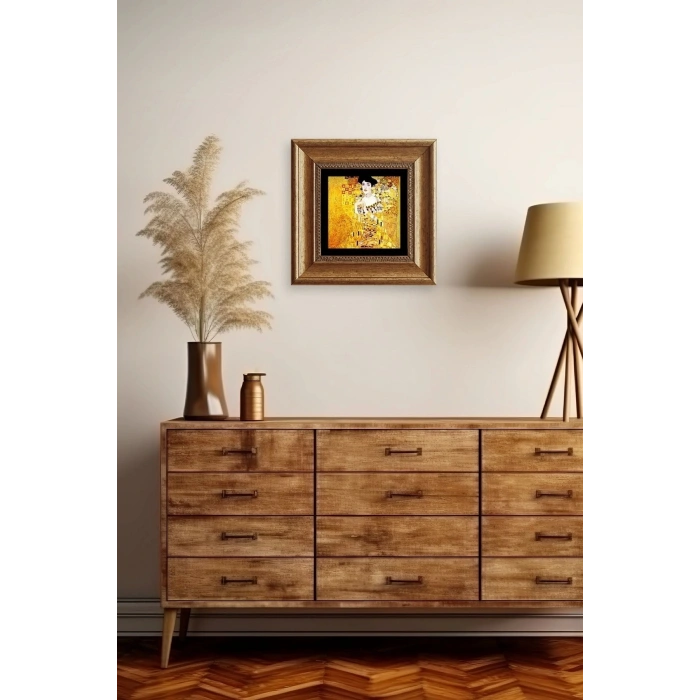 Gustav Klimpt Çerçeveli Taş Tablo 20 cm