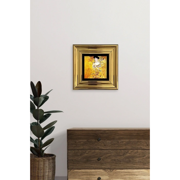 Gustav Klimpt Çerçeveli Taş Tablo 20 cm