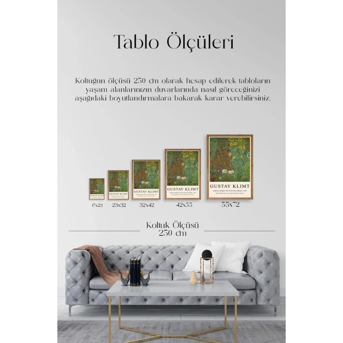 Gustav Klimt Ahşap Çerçeveli Tablo 30 x 42