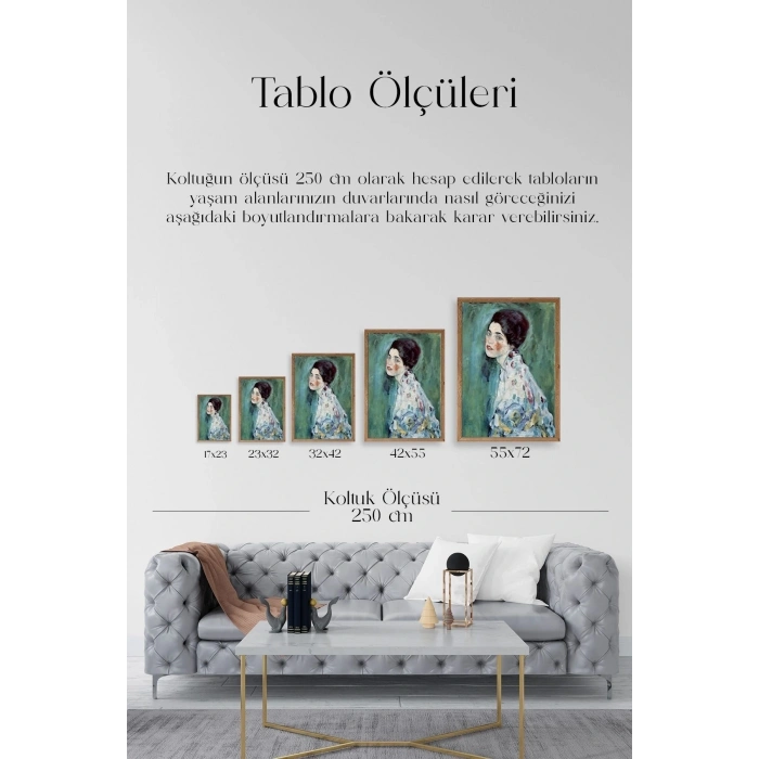 Gustav Klimt Ahşap Çerçeveli Tablo 50 x 70