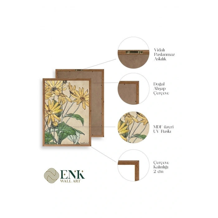 Hannah Borger Ahşap Çerçeveli Tablo 23 x 30