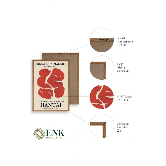 Hantai Ahşap Çerçeveli Tablo 50 x 70