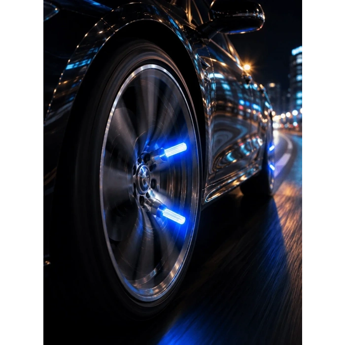 Hareket Sensörlü 4lü Led Sibop Işığı Araç Lastiği