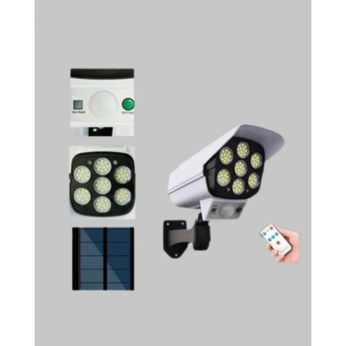 Hareket Sensörlü Solar Led Dış Mekan Lambası 6 Adet Led