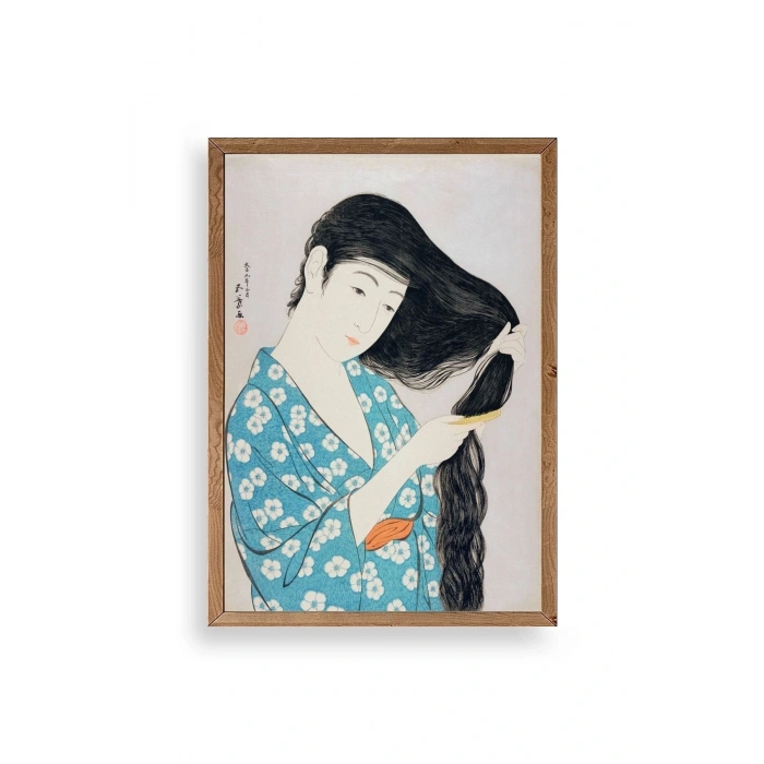 Hashiguchi Goyo Ahşap Çerçeveli Tablo 30 x 42