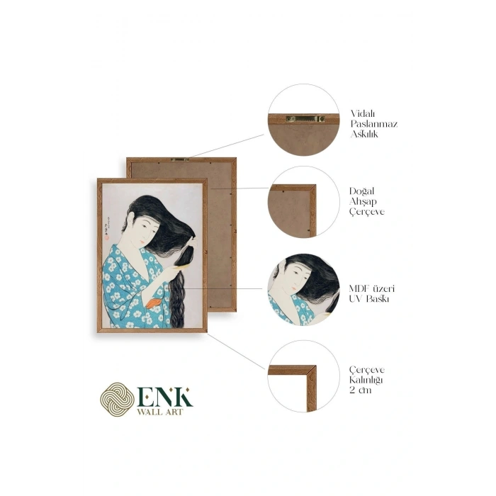 Hashiguchi Goyo Ahşap Çerçeveli Tablo 50 x 70