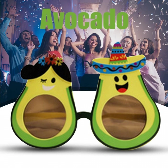Hawaii Themed Avocado Glasses – Costume &amp;amp; Party Glasses (5365)