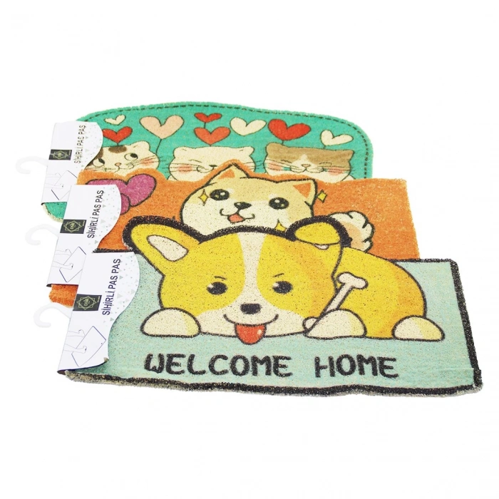 HAYVAN FİGÜRLÜ   37X57CM   KAUÇUK PLASTİK  KAPI PASPASI (5365)