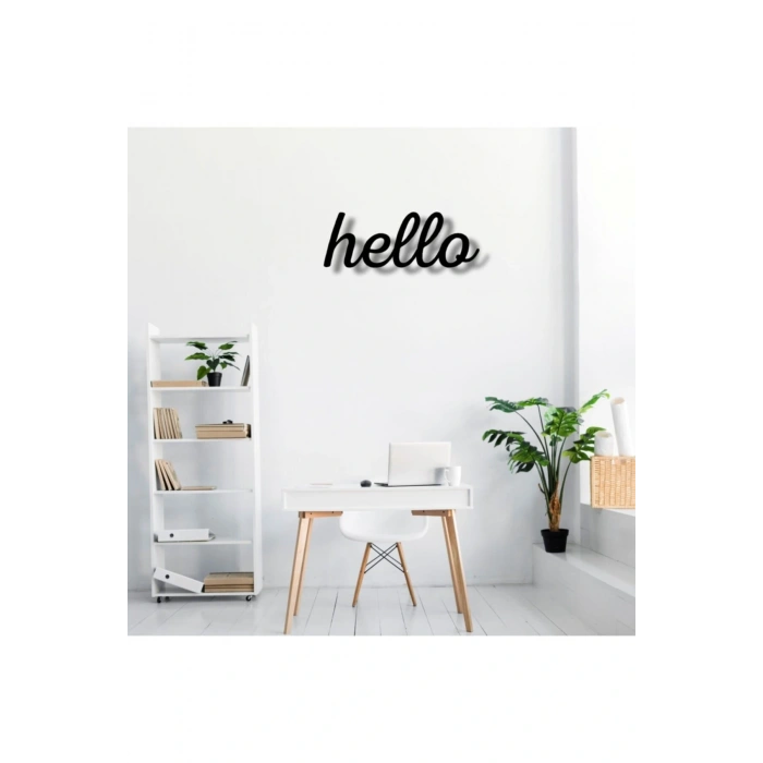 Hello Yazlı Ahşap Tablo