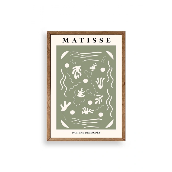 Henri Matisse Ahşap Çerçeveli Tablo 17 x 23