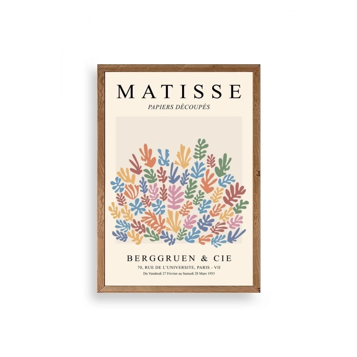 Henri Matisse Ahşap Çerçeveli Tablo 17 x 23