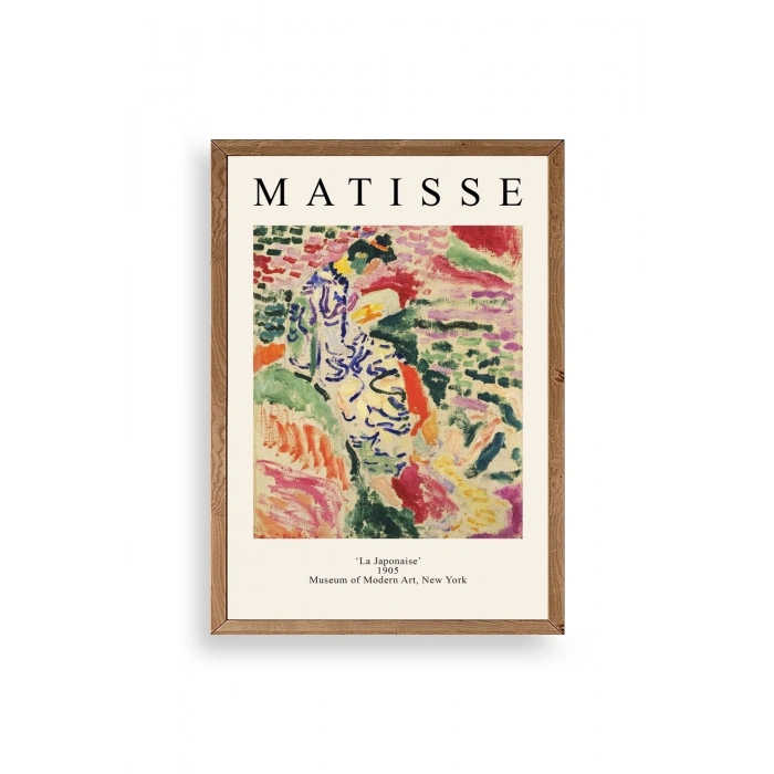 Henri Matisse Ahşap Çerçeveli Tablo 17 x 23
