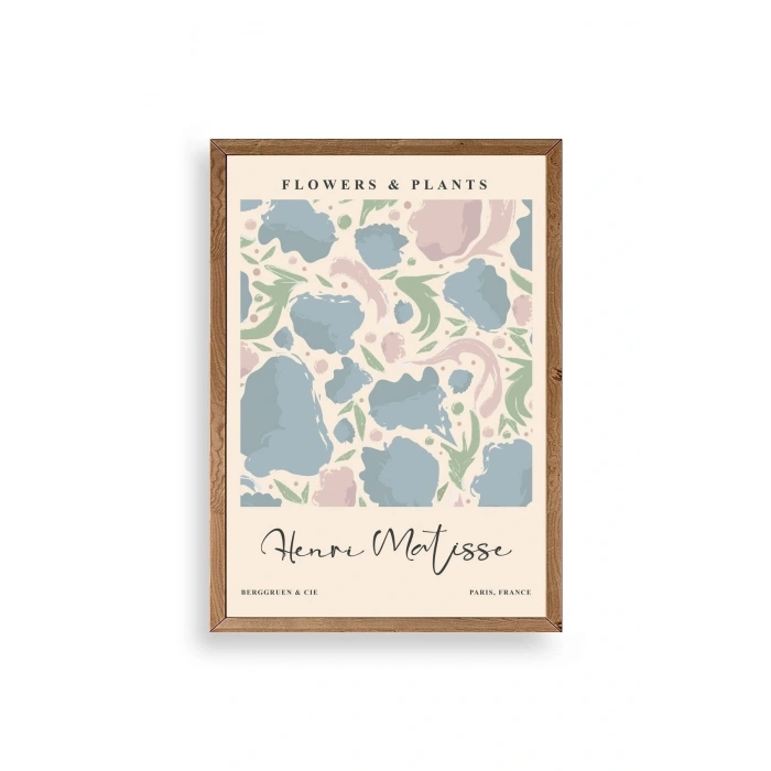 Henri Matisse Ahşap Çerçeveli Tablo 17 x 23