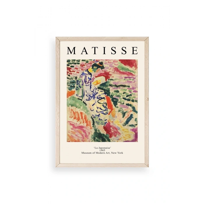 Henri Matisse Ahşap Çerçeveli Tablo 17 x 23
