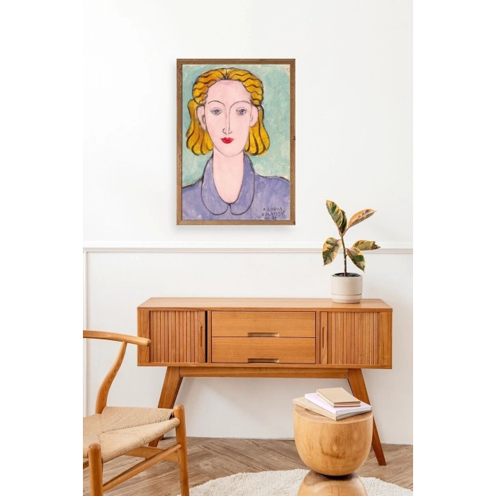 Henri Matisse Ahşap Çerçeveli Tablo 17 x 23