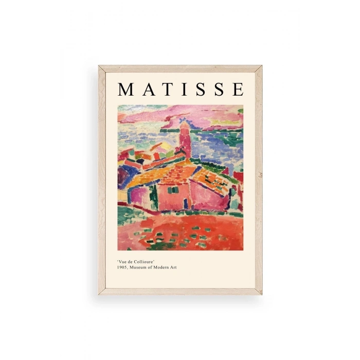 Henri Matisse Ahşap Çerçeveli Tablo 23 x 30