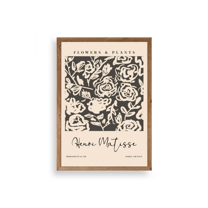 Henri Matisse Ahşap Çerçeveli Tablo 23 x 30