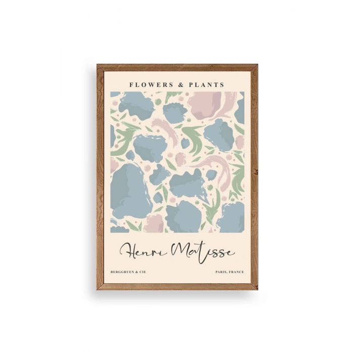 Henri Matisse Ahşap Çerçeveli Tablo 30 x 42