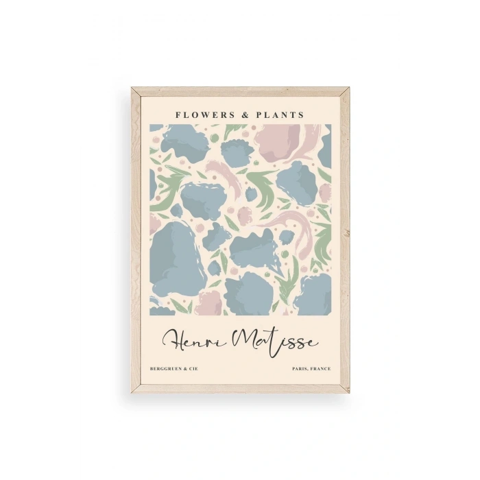 Henri Matisse Ahşap Çerçeveli Tablo 30 x 42