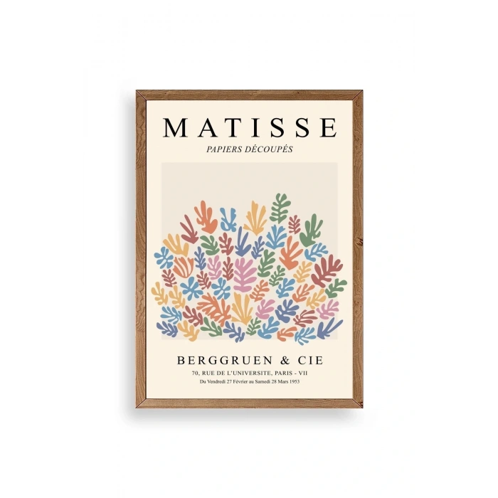 Henri Matisse Ahşap Çerçeveli Tablo 30 x 42