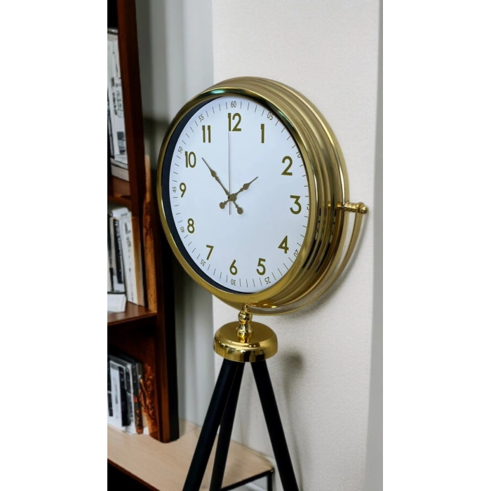 Heritage Gold Elegant Tripod Leg Clock