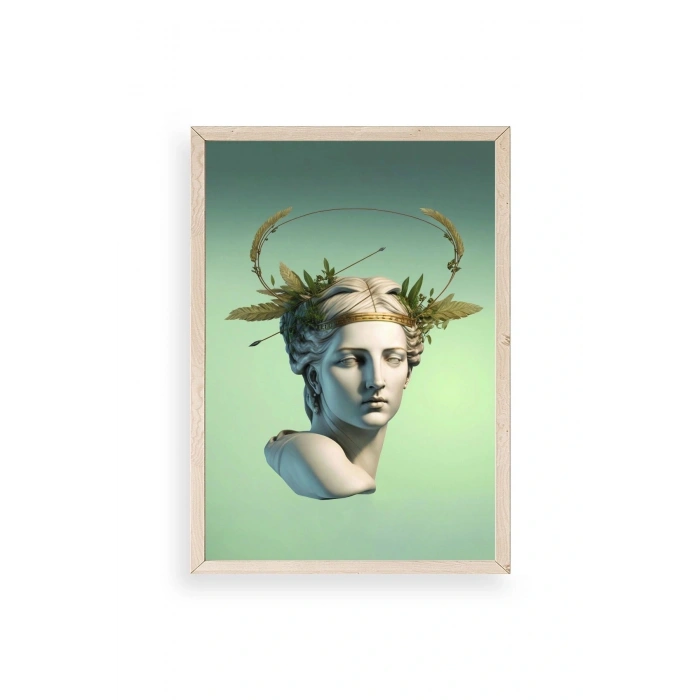 Heykel Ahşap Çerçeveli Tablo 23 x 30