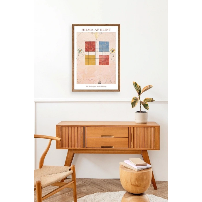 Hilma Af Klint Ahşap Çerçeveli Tablo 17 x 23