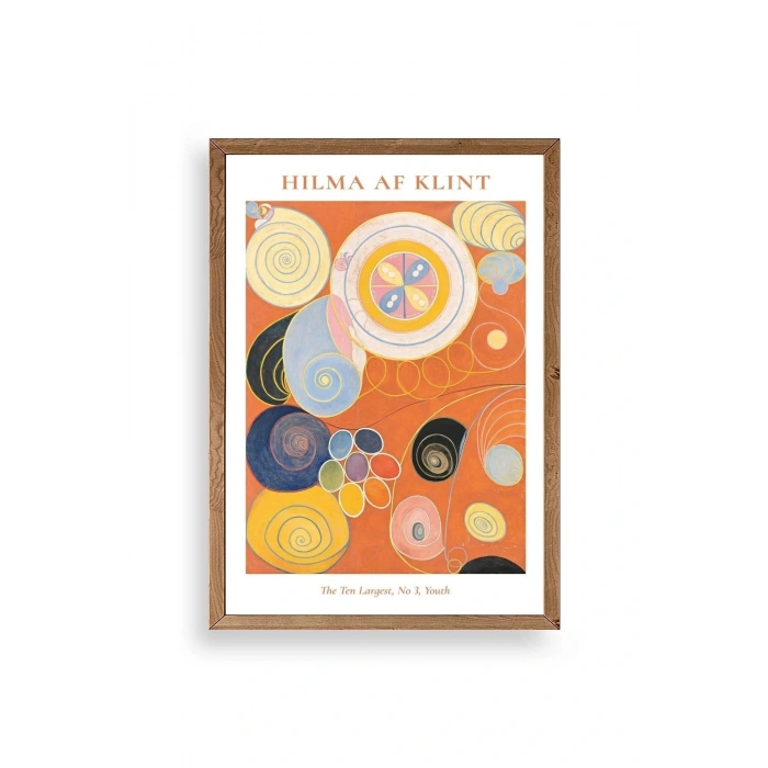 Hilma Af Klint Ahşap Çerçeveli Tablo 23 x 30