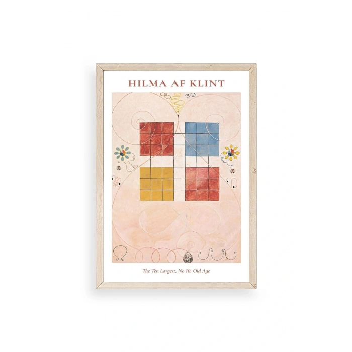 Hilma Af Klint Ahşap Çerçeveli Tablo 50 x 70