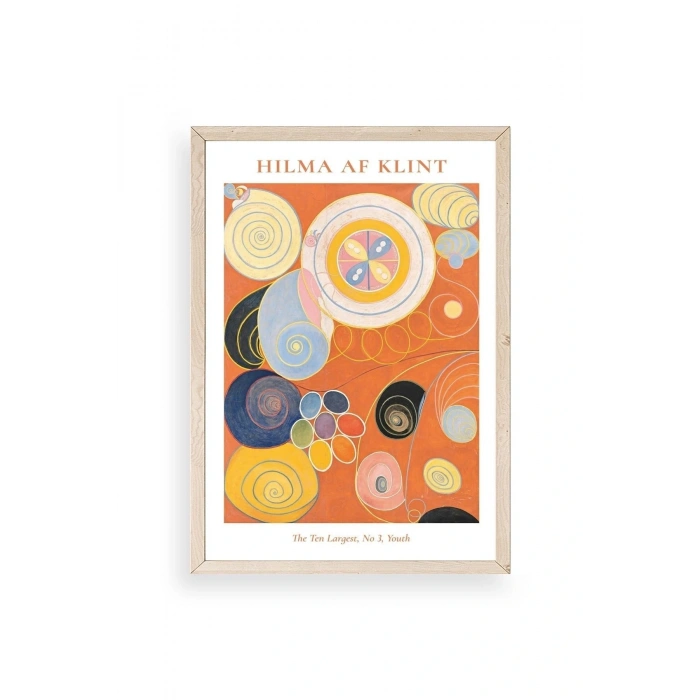 Hilma Af Klint Ahşap Çerçeveli Tablo 50 x 70