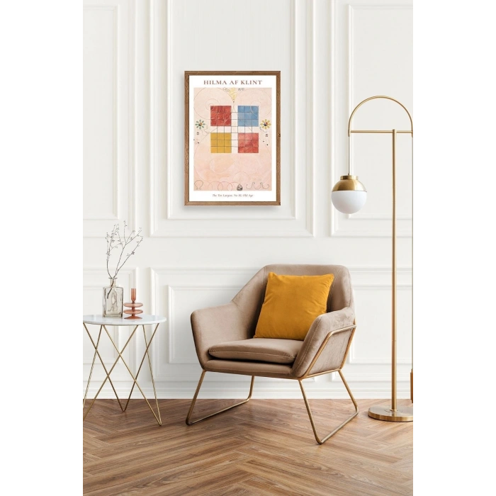 Hilma Af Klint Ahşap Çerçeveli Tablo 50 x 70