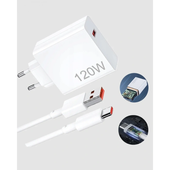 Hızlı Şarj Adaptörü 120w Type-c Akıllı Koruma