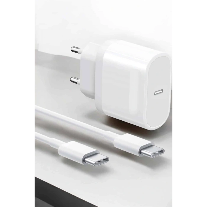 Hızlı Şarj Adaptörü Ve Type-c Kablo 15 Pro Max Uyumlu
