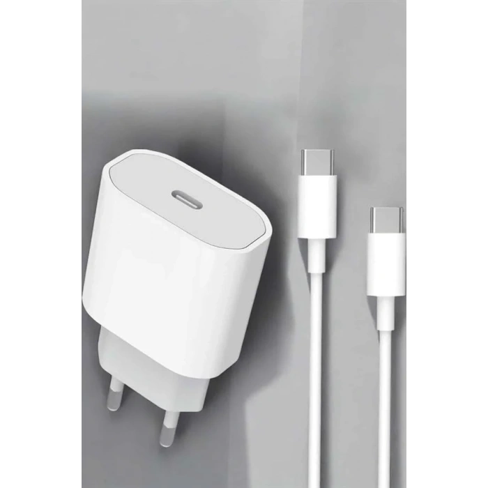 Hızlı Şarj Adaptörü Ve Type-c Kablo 15 Pro Max Uyumlu
