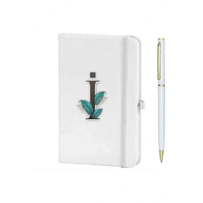 I Harfi Çiçek Baskılı Defter