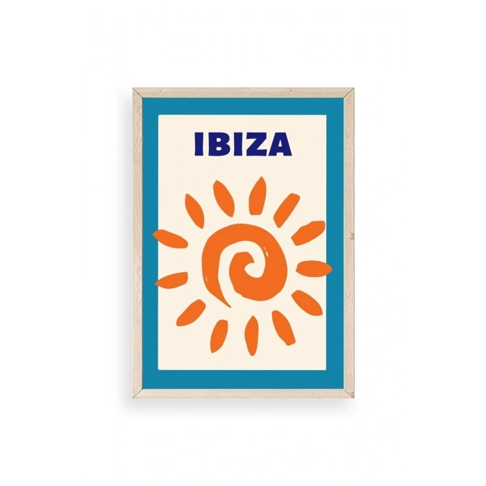 Ibiza Ahşap Çerçeveli Tablo 17 x 23