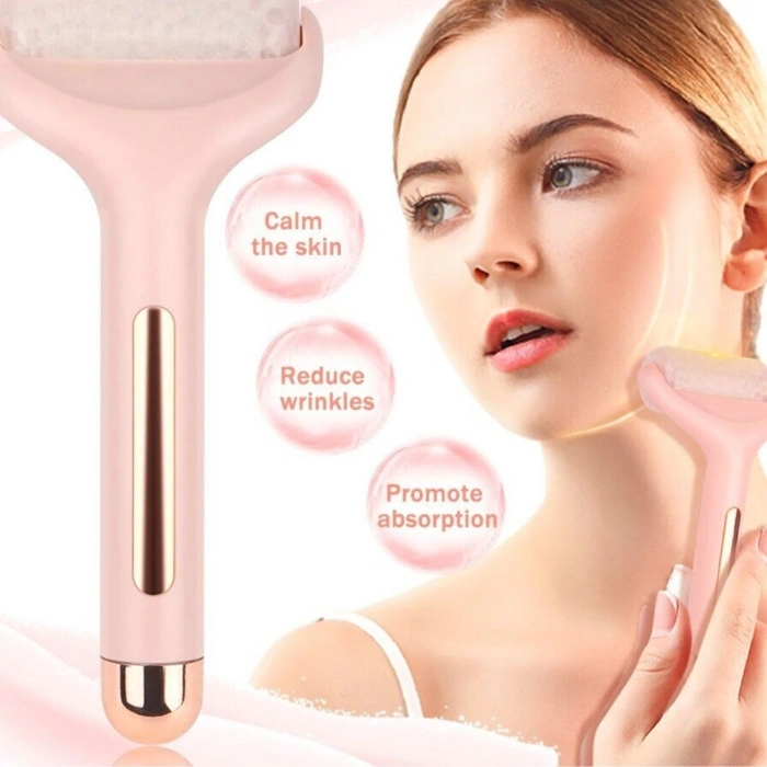 Ice Roller Buz Silindiri Terapi Etkili Yüz Derma Masaj ve Cilt Soğutma Bakım Aleti (5365)