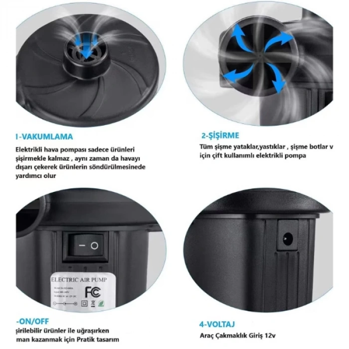 Двунаправленный электрический воздушный насос