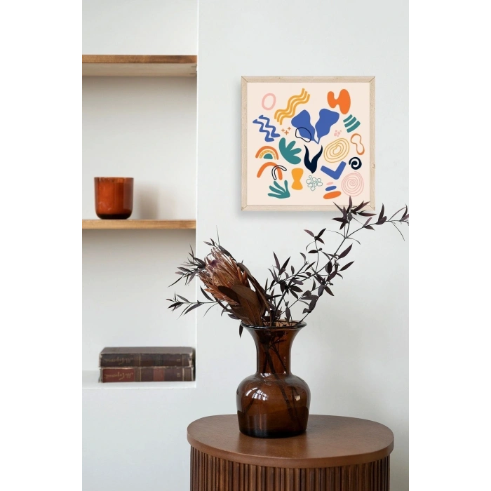 İllüstrasyon Ahşap Çerçeveli Tablo 23 x 23