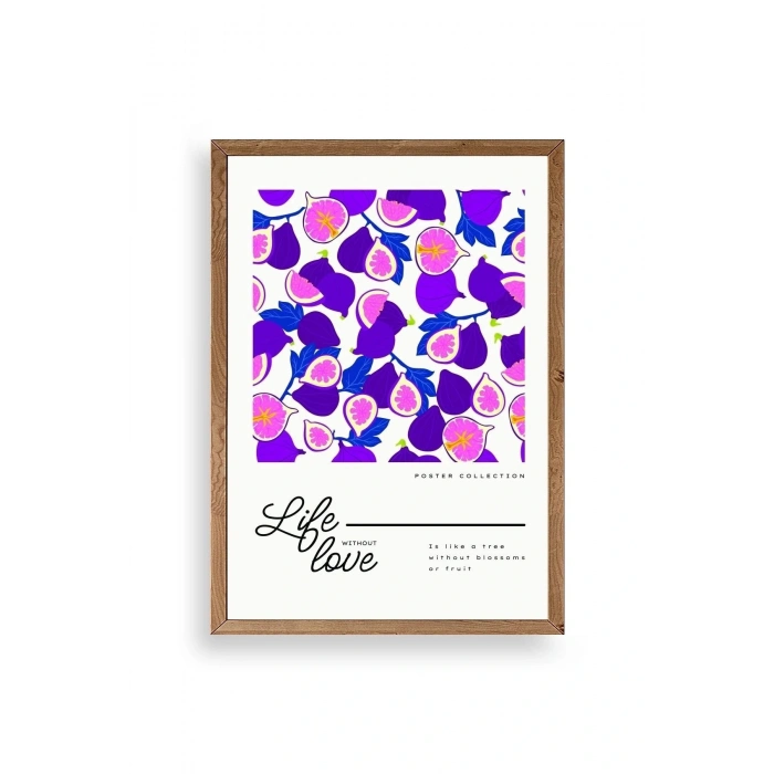 İncir Ahşap Çerçeveli Tablo 50 x 70