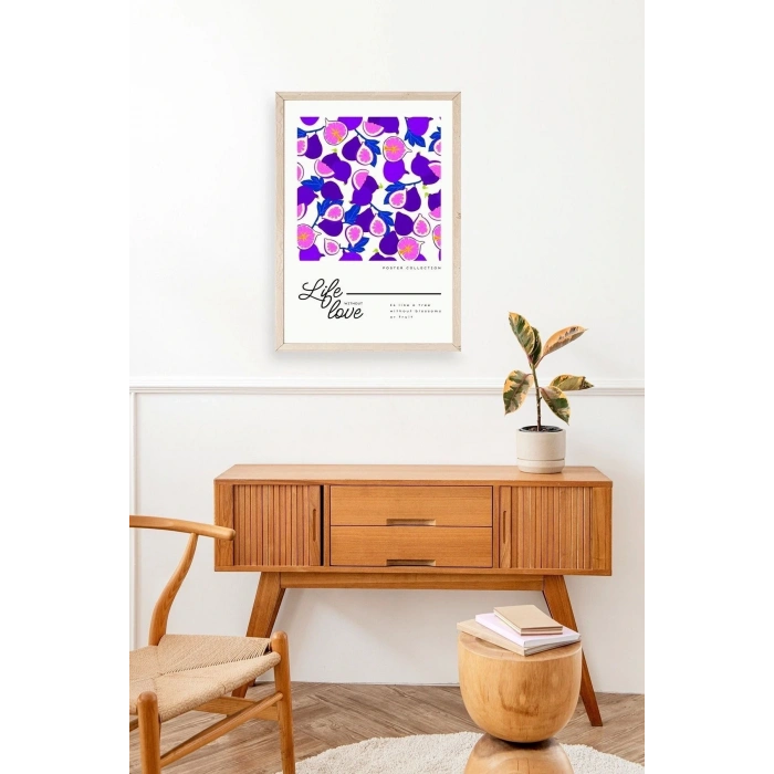 İncir Ahşap Çerçeveli Tablo 50 x 70