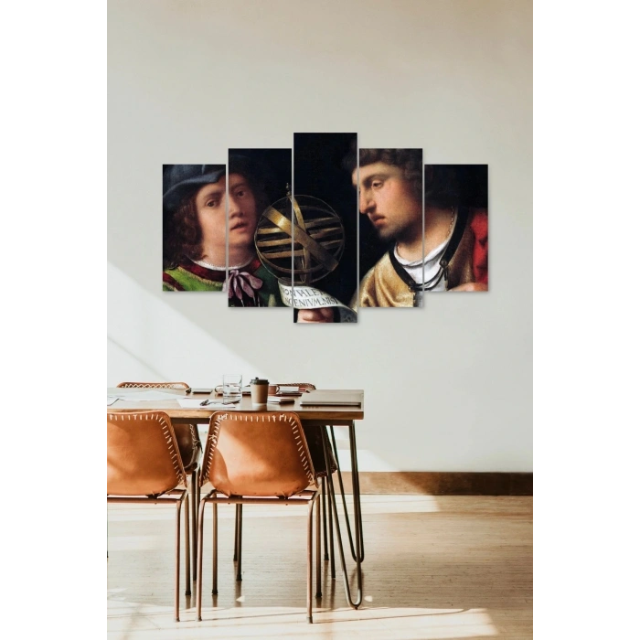 İnsan Manzarası 5 Parçalı Mdf Tablo 60 x 100