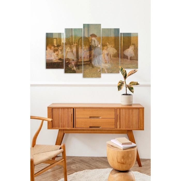 İnsan Manzarası 5 Parçalı Mdf Tablo 60 x 100