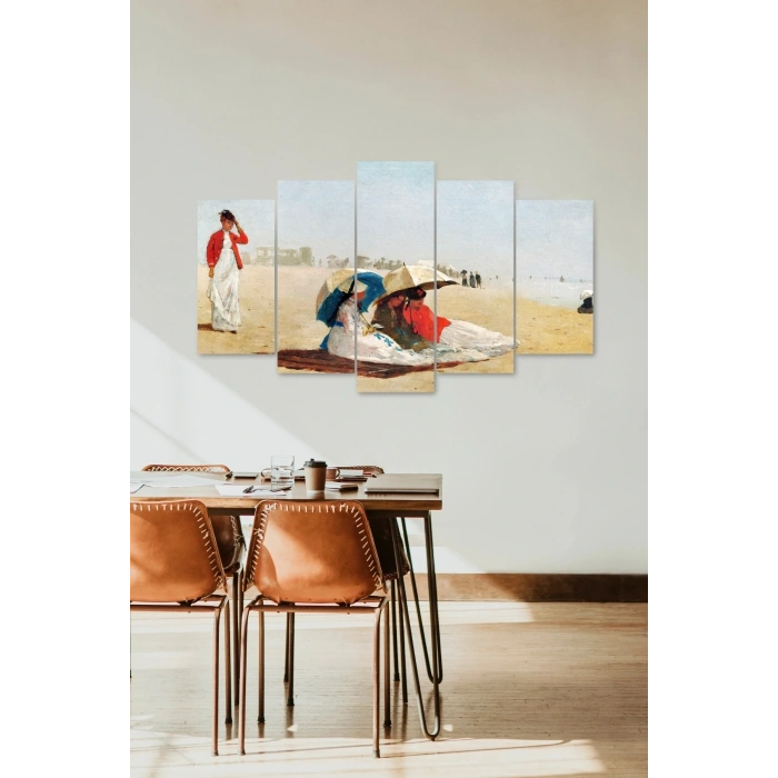 İnsan Manzarası 5 Parçalı Mdf Tablo 60 x 100